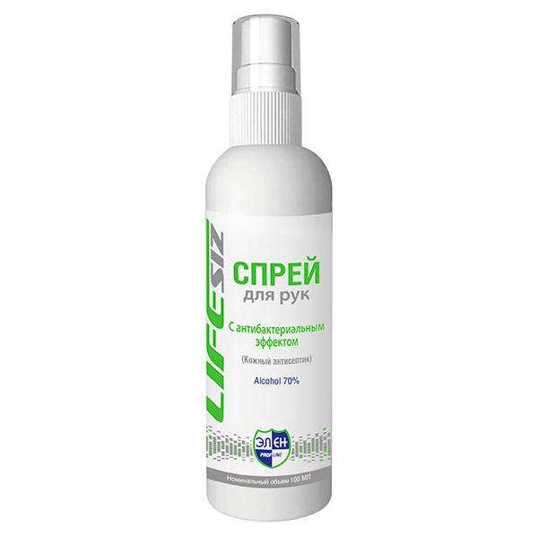 Спрей для рук с антибактериальным эффектом спиртовой «Элен» линии PROFLINE 100мл