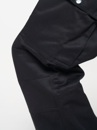 Костюм рабочий мужской №106 (куртка, брюки) черный, ткань Твил