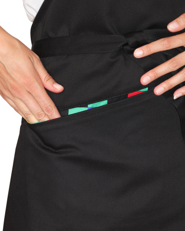 Фартук "СИРИУС-МОЗАЙКА" черный с отделкой