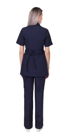 Костюм женский "Глория 2" т-синий с белым