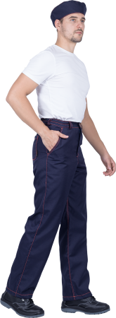 Костюм ХИМОС противокислотный, куртка, брюки, берет, темно-синий/оранжевый