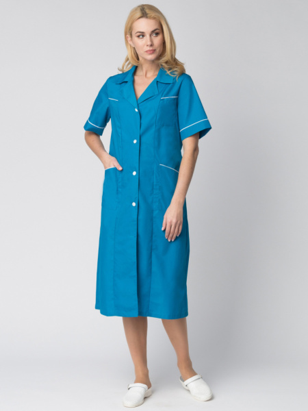 Халат женский Магнолия сфера услуг (тк.ТиСи), морская волна (ЧЗ)