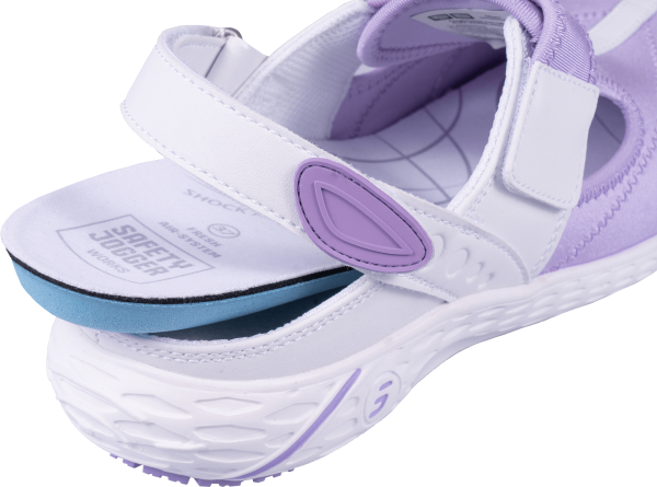 Полуботинки (тип сабо) ALIZA (АЛИЗА), женские, иск кожа/лайкра ЭВА/резина (фиолетовый/WHT) КРО 4356