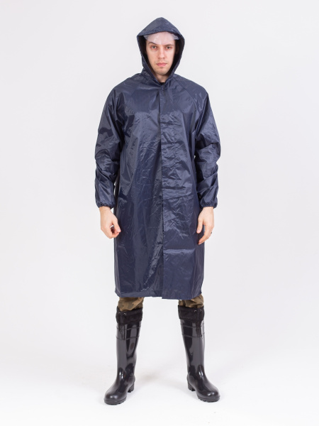 Плащ влагозащитный нейлон с ПВХ СОП (Синий)