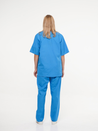 Костюм рабочий универсальный №104 (куртка, брюки) голубой, ткань смесовая