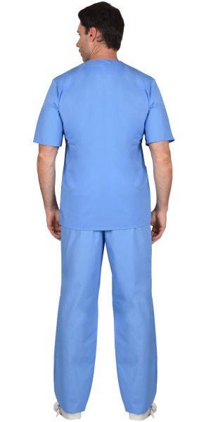 Костюм хирурга универсальный: блуза, брюки голубой (СТ)
