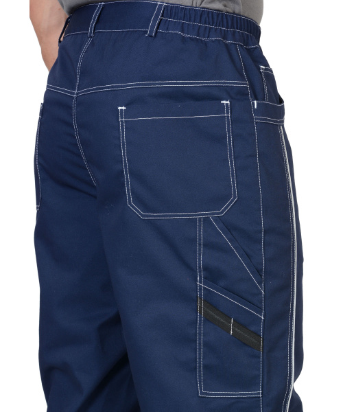 Брюки "Престиж" цв.синий, тк.Rodos (245гр.кв.м)