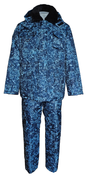 Костюм утепленный «ОХРАННИК» КМФ цифра серый (куртка, п/к) Эталон (ЧЗ)