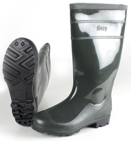 Сапоги мужские ПВХ двухкомпонентные Step, оливковый (арт.С-40)