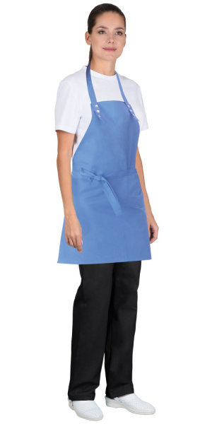 Фартук "СИРИУС-БАРИСТА" голубой (ЧЗ)