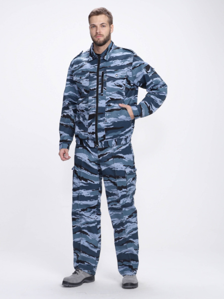 Костюм оханника Святогор (тк.Смесовая,210) брюки, КМФ серый Вектор (ЧЗ)