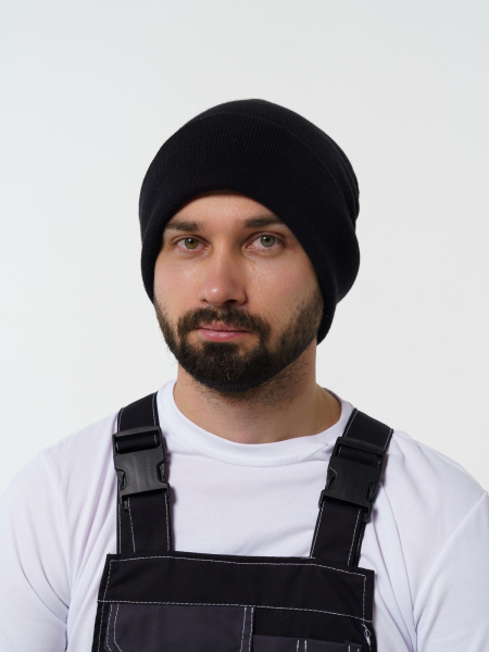 Шапка трикотажная с тинсулейтом черная