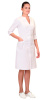 Халат "СТЕЛЛА" женский белый с трикотажной вставкой (ЧЗ)