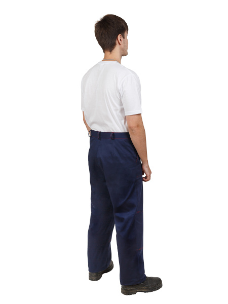 Костюм "ТРУД": куртка, брюки синий с красным кантом, 100% хлопок Текстильторг (ЧЗ)