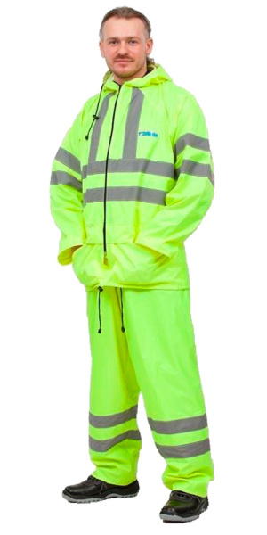 Костюм влагозащитный сигнальный с СОП ExtraVision WPL (225 гр/м2) лимонный (ЧЗ)