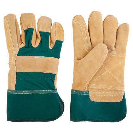 JSL501 Комбинированные перчатки из кожи и хлопка